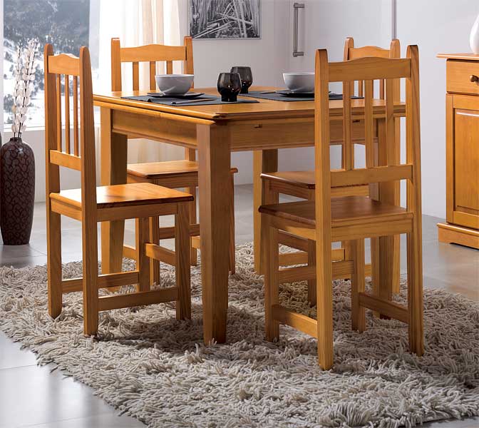 Mesa comedor de pino